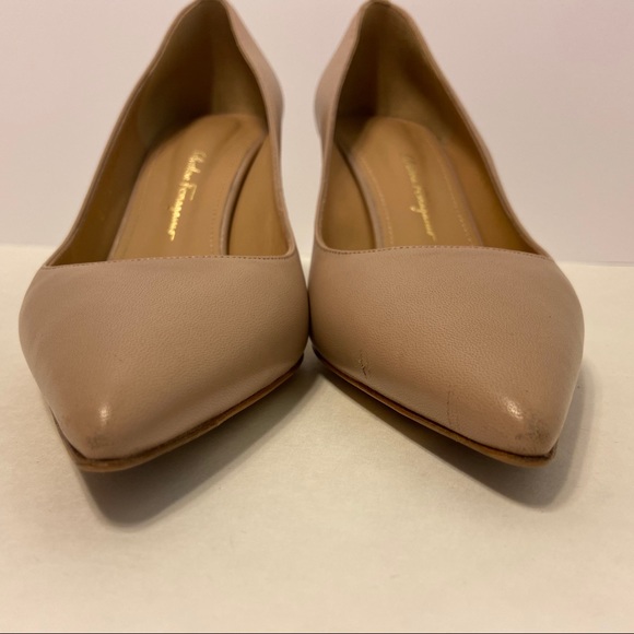 Salvatore Ferragamo 70mm High Heel Nude Pump - Picture 13 of 15